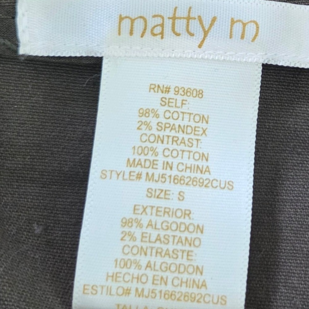 Matty M Utility Vest Hooded Sleeveless Cargo‎ Pockets Drawstring Waist S - Picture 5 of 6
